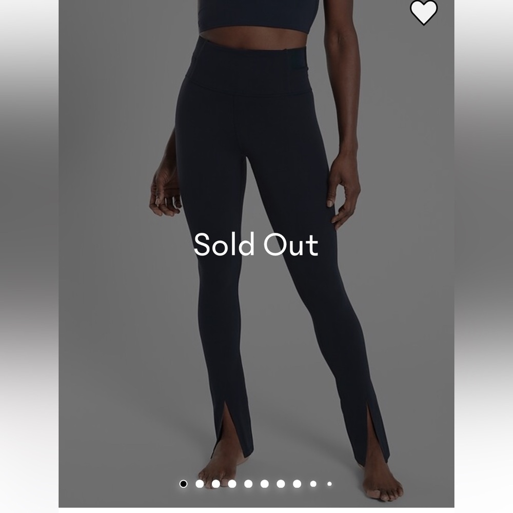 Athleta Navy Aura Split Pants in Powervita